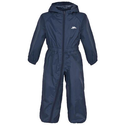Kids unisex dripdrop gewatteerd waterdicht regenpak (marineblauw)