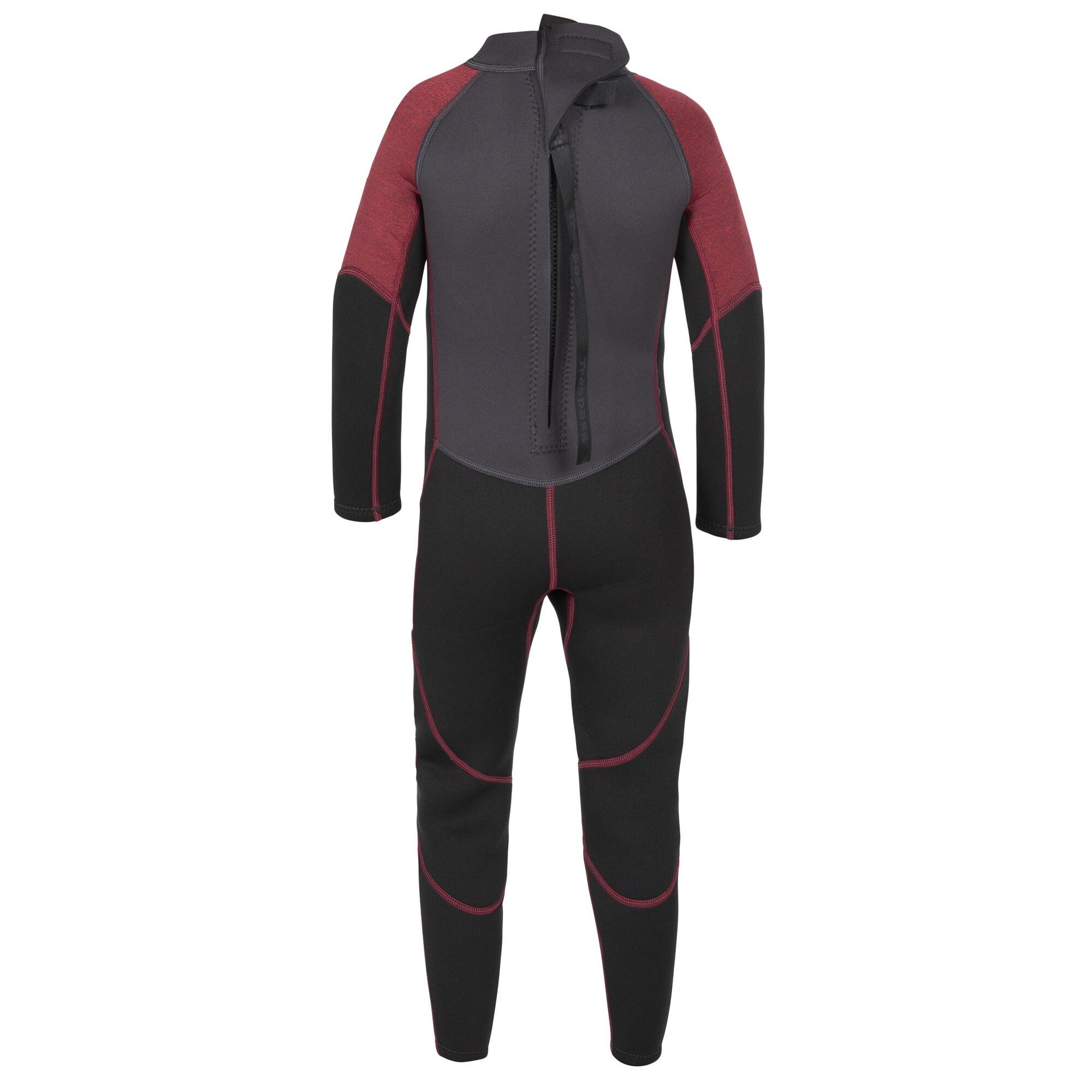 Kinder/Kids Amigo 3mm Wetsuit (Merlot Mergel) 2/5