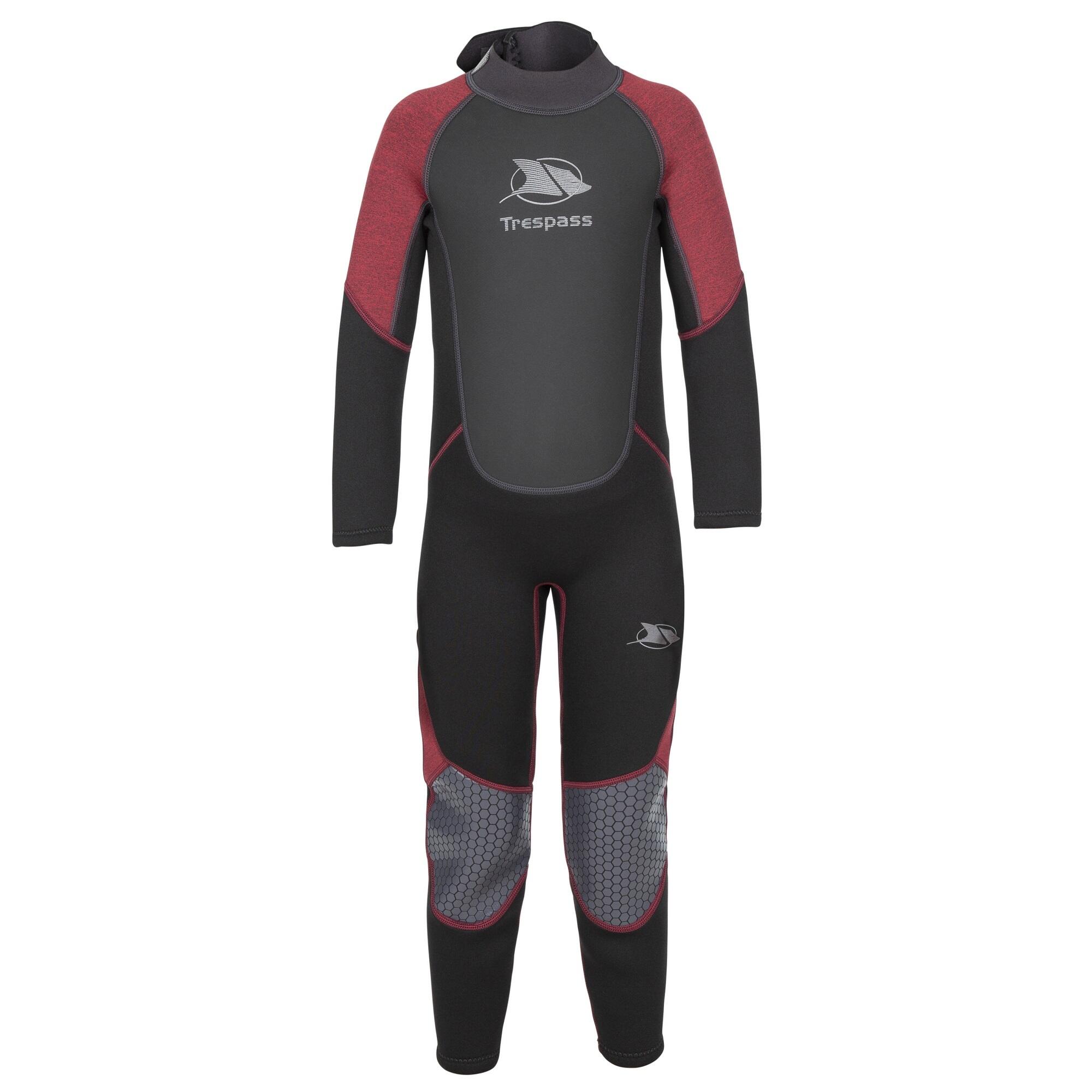 TRESPASS Kinder/Kids Amigo 3mm Wetsuit (Merlot Mergel)