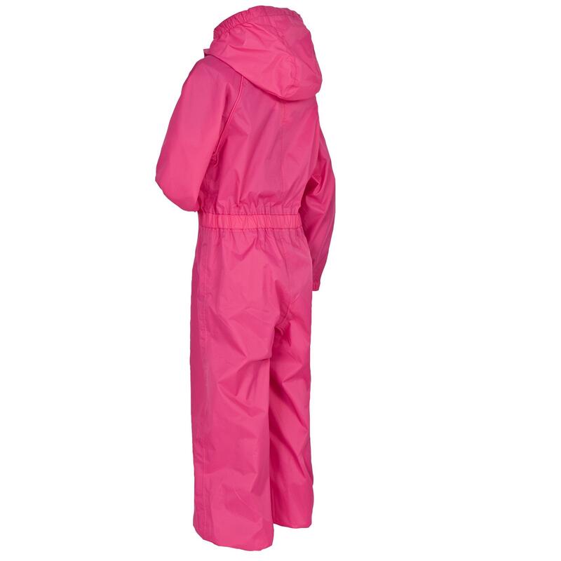 Regenanzug Button Kinder Pink