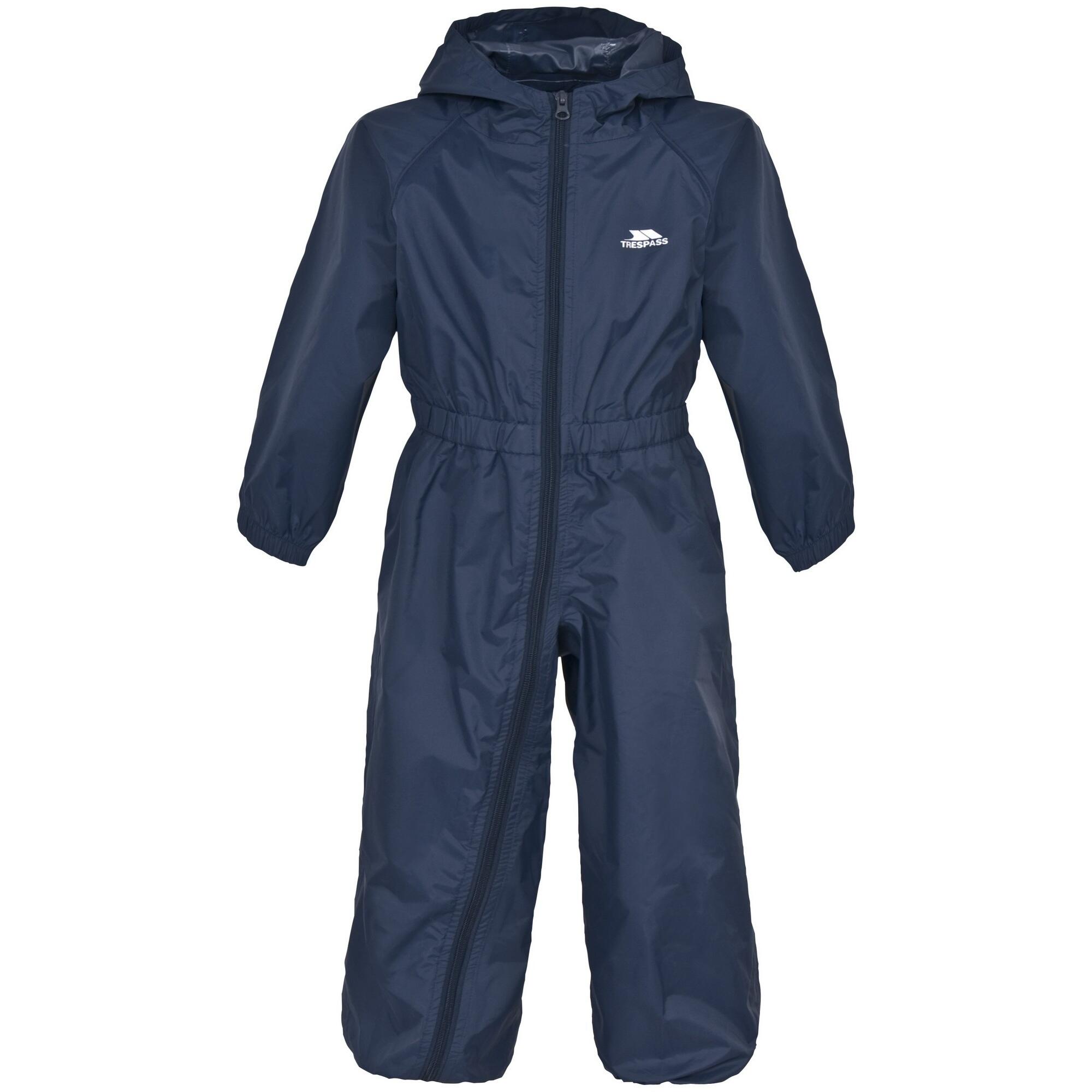 Trespass - Salopette De Pluie Enfants (bleu Marine) - Combinaison De Surf Des Neiges - Bleu -  4 À 6 Ans - Decathlon