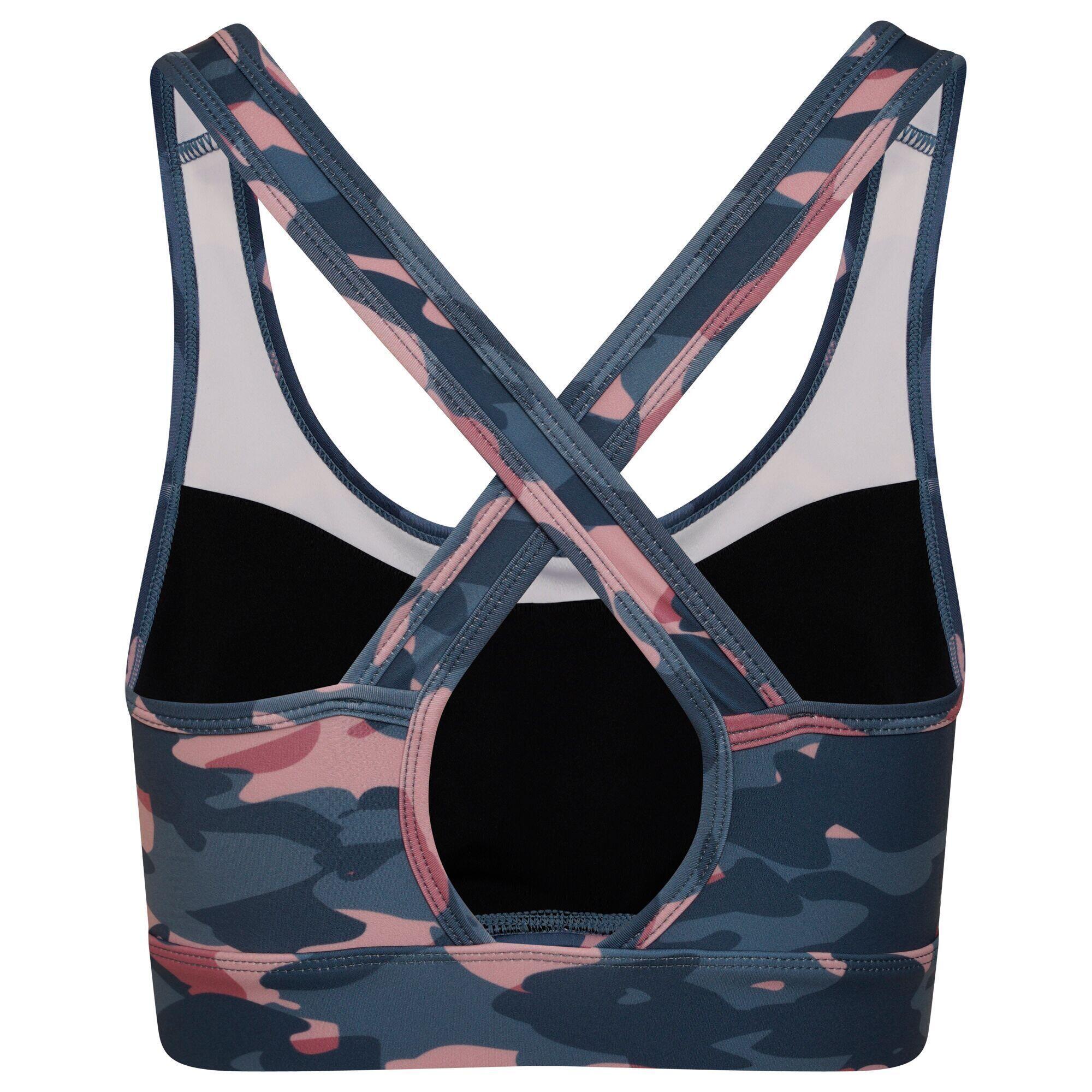 Womens/Ladies The Laura Whitmore Edit Mantra Camo Recycled Sports Bra (Powder 2/5