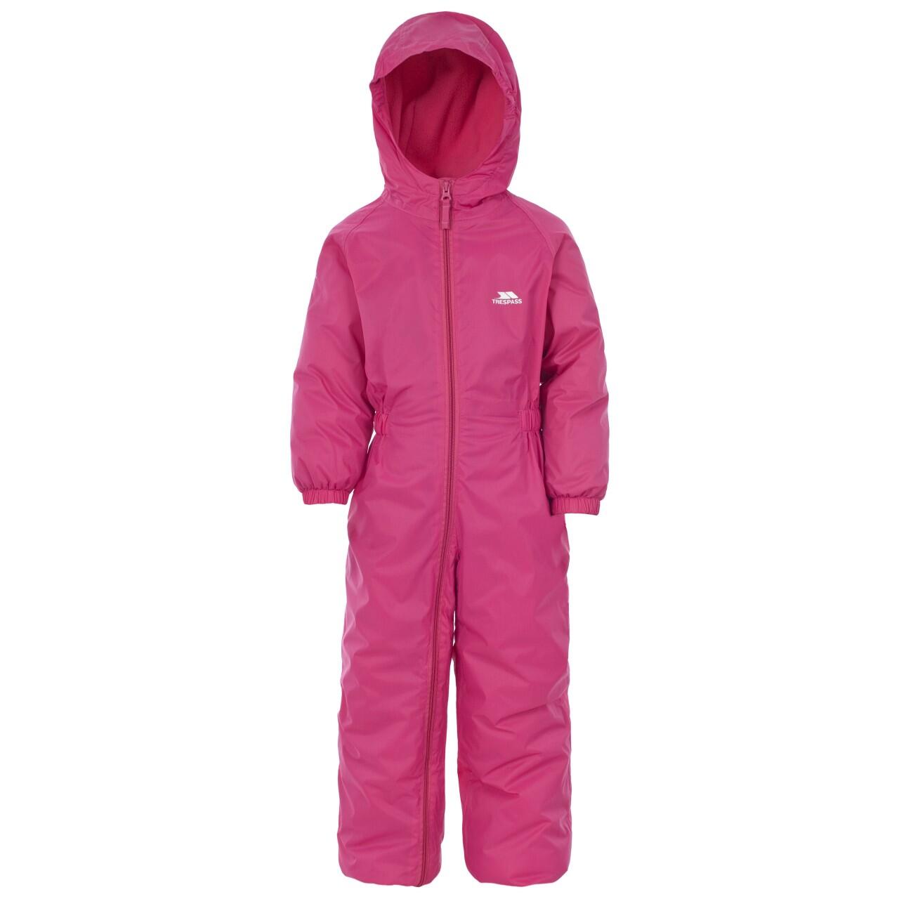 TRESPASS Kids Unisex Dripdrop Gewatteerd Waterdicht Regenpak (Gerbera)