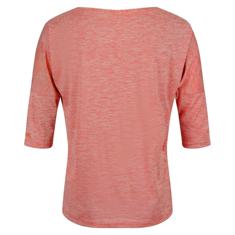 Dames Pulser II Tshirt met 3/4 mouwen (Neon Peach)