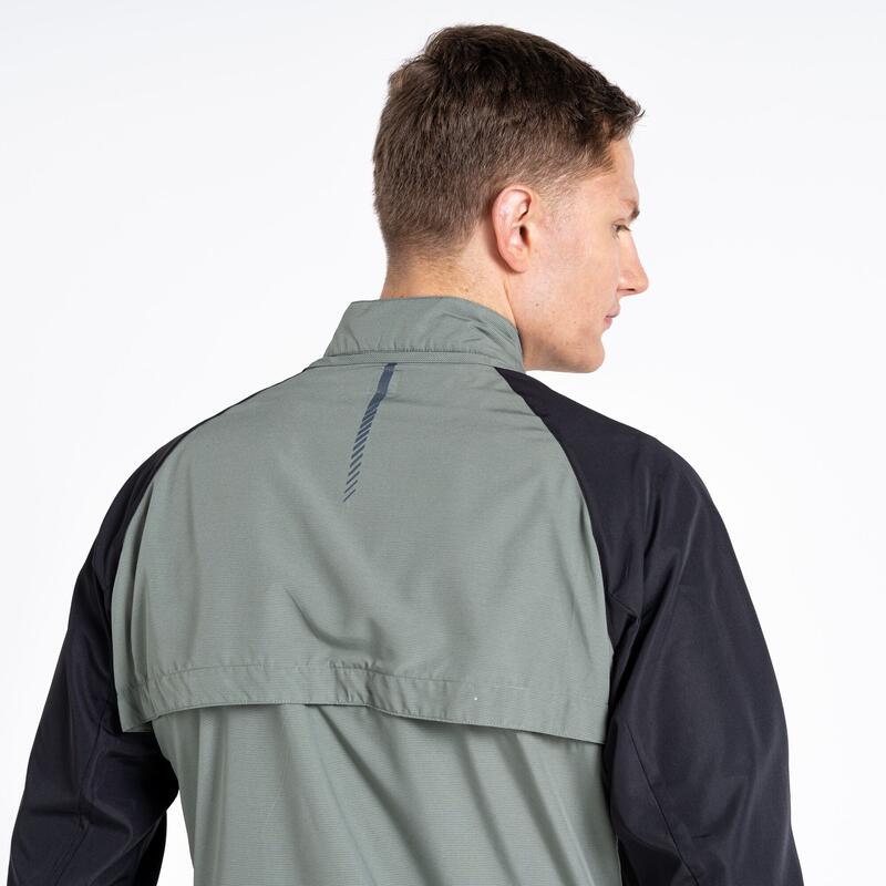 Veste coupevent OXIDATE Homme (Vert de gris/noir)