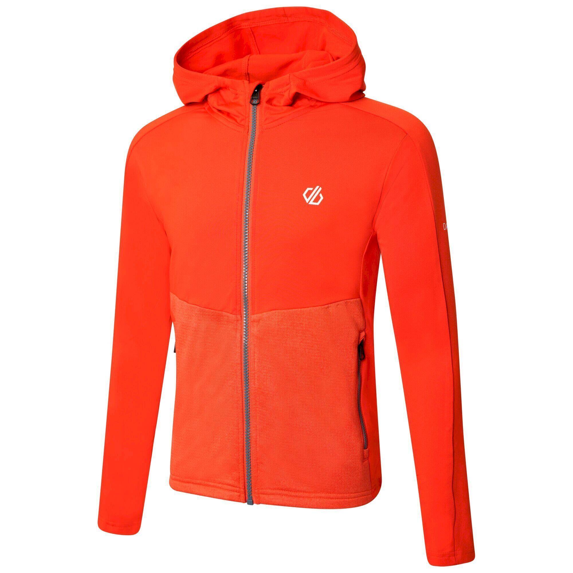 Childrens/Kids Hastily Core Stretch Recycled Midlayer (Bright Salmon) 3/4