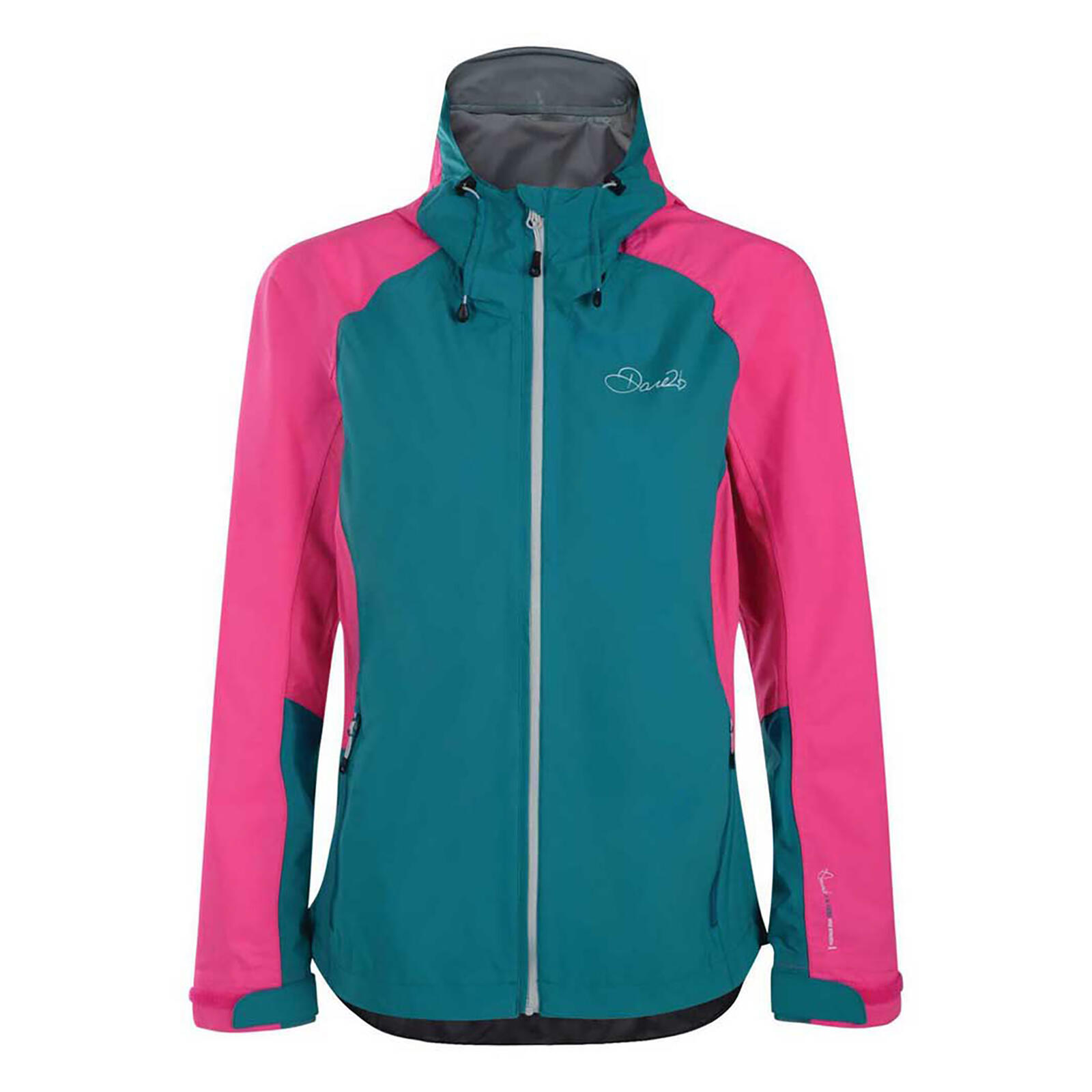 Dare2B Womens/Ladies Recourse II Jacket (Shoreline Blue/Cyber Pink) 1/5