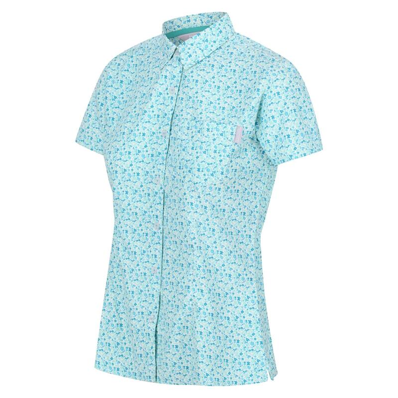 Camisa Estampado Pequenas Flores Mindano VI Mulher Onda Oceânica