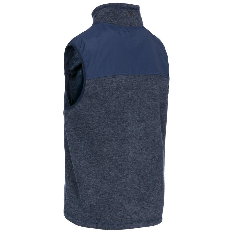 Veste Polaire Sans Manches LEAFMINER Homme (Bleu Marine Chiné)