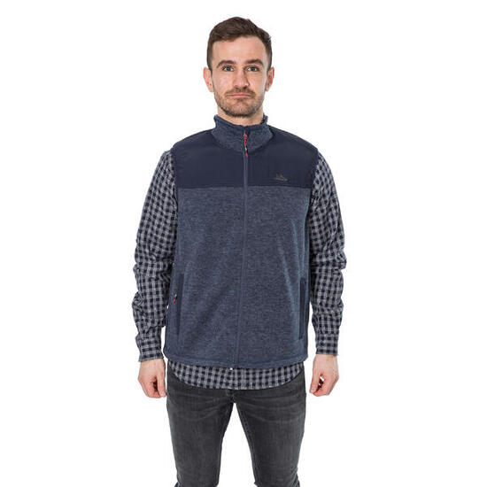 Veste Polaire Sans Manches LEAFMINER Homme (Bleu Marine Chiné)