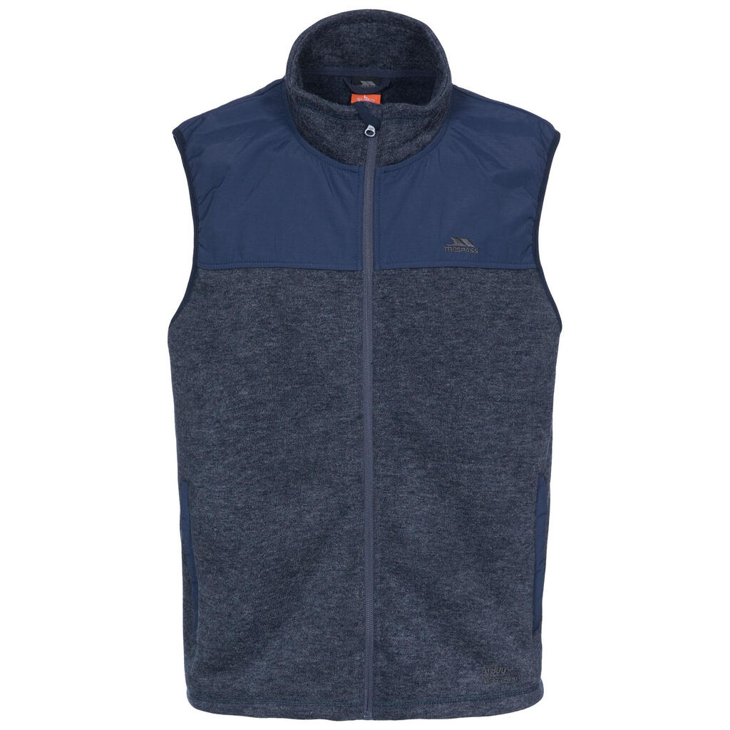 Mens Leafminer Fleece Gilet (Navy Melange)