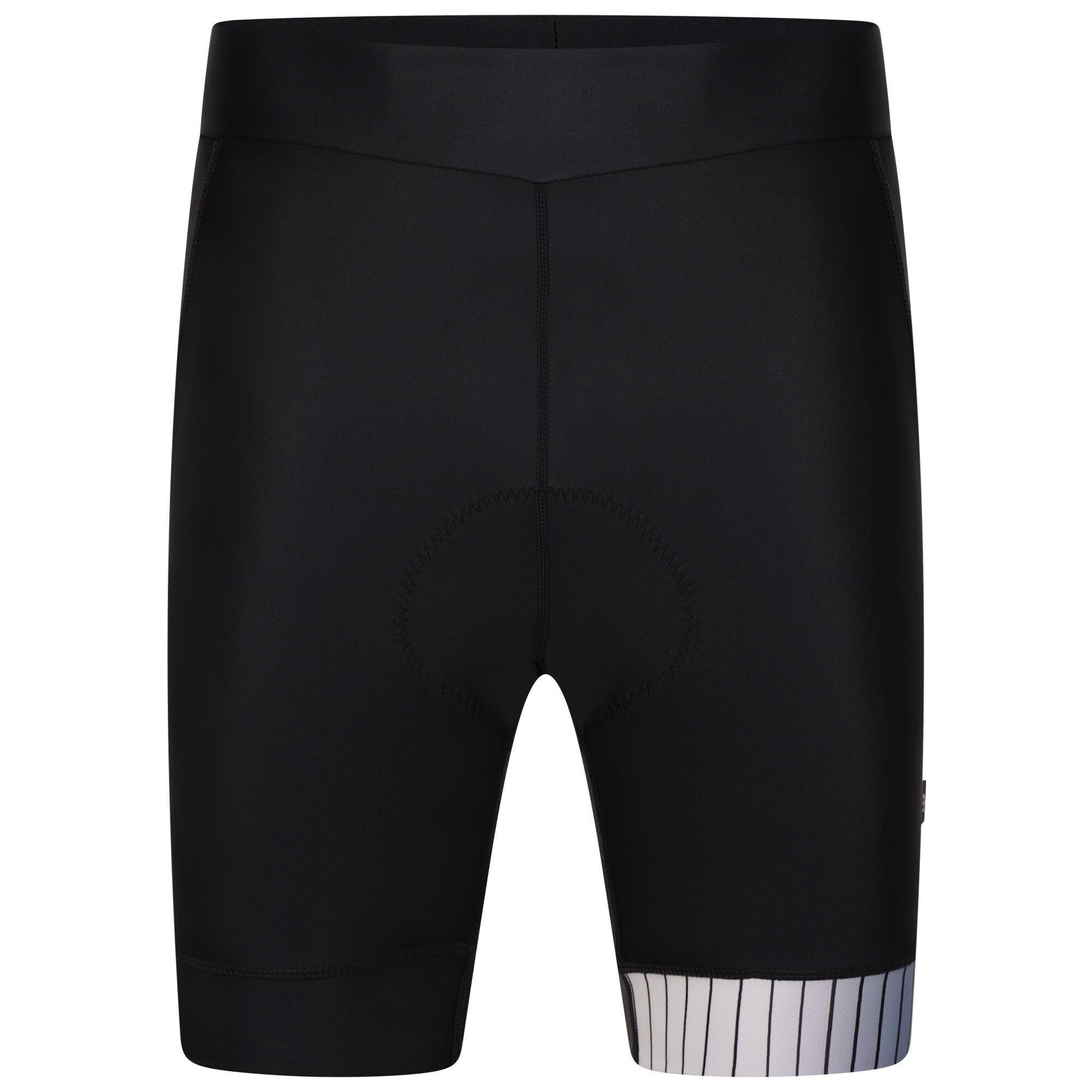 Mens Virtuous Wool Effect Cycling Shorts (Black) 1/5