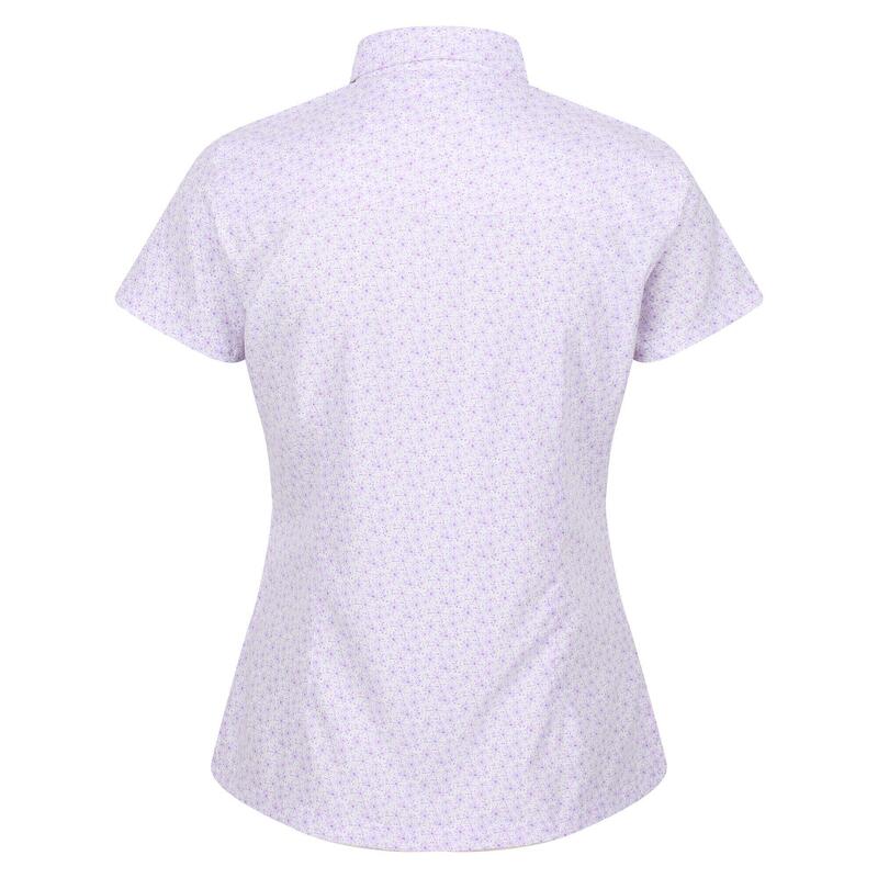 Camisa Manga Curta Margarida Mindano VI Mulher Lilás Pastel