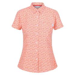 Camisa Mindano VI Estampado Ditsy para Mujer Papaya