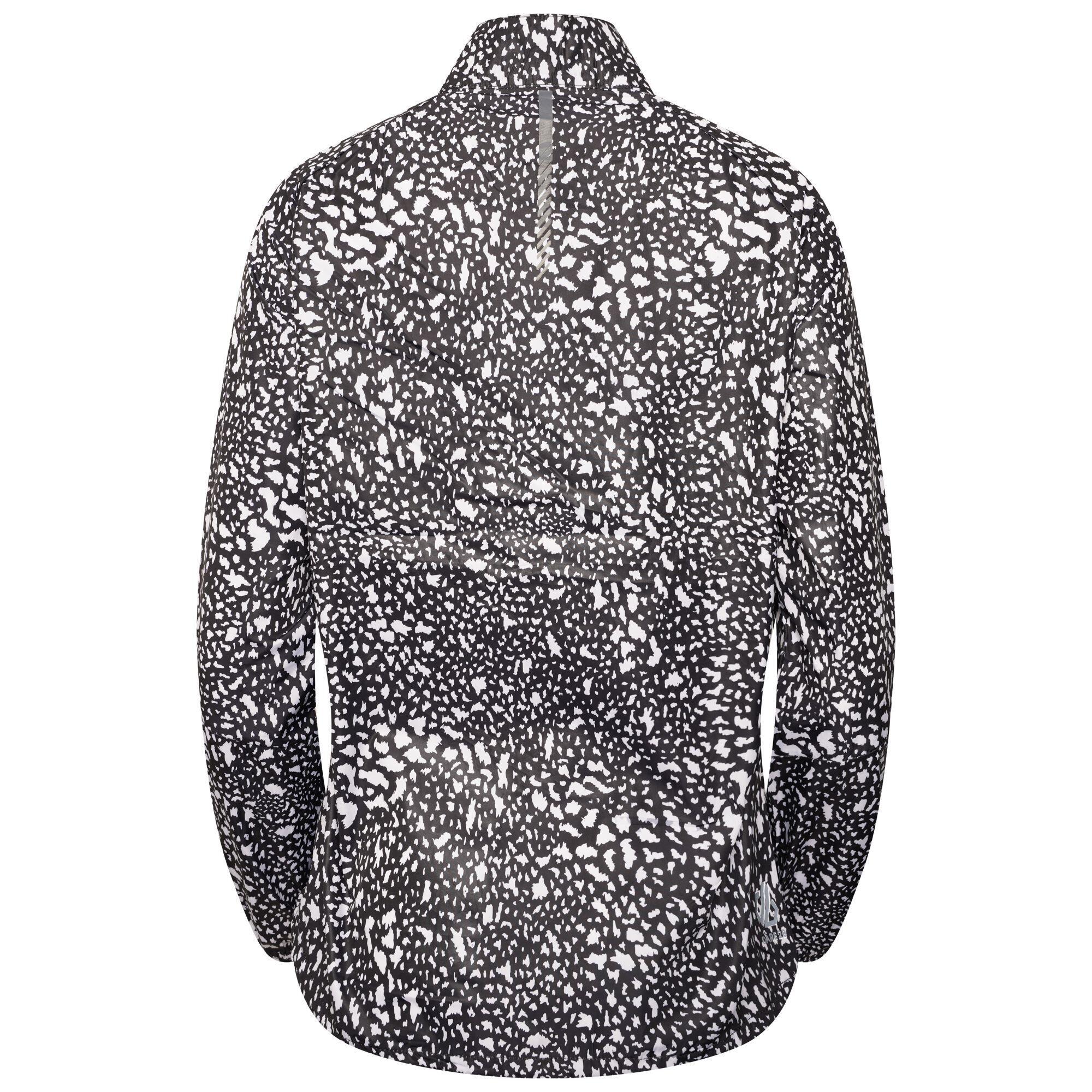 Womens/Ladies Resilient II Dotted Windshell Jacket (Black/White) 2/5