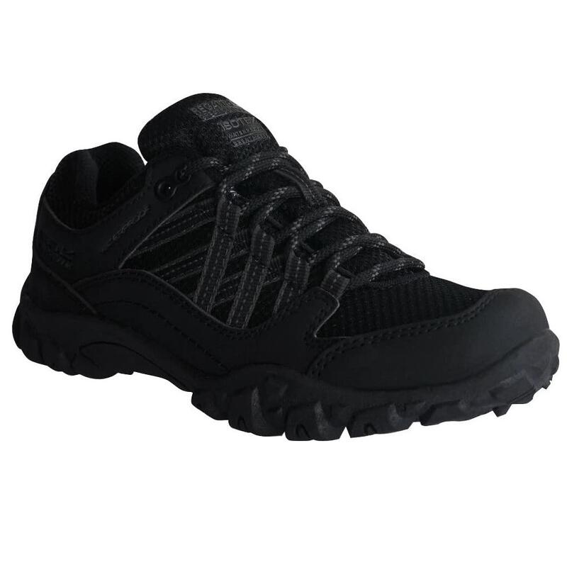 Zapatillas de Senderismo Edgepoint con Cordones para Niños/Niñas Negro