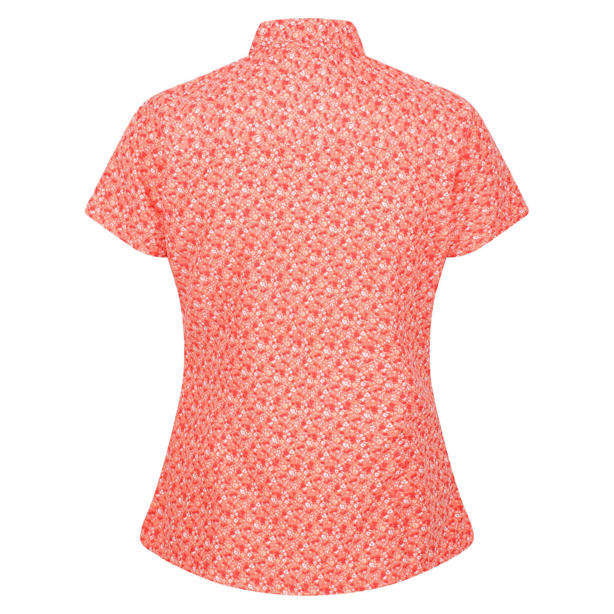 Camicia Stampa Alla Moda Donna Regatta Mindano VI Corallo Fusione 2/5