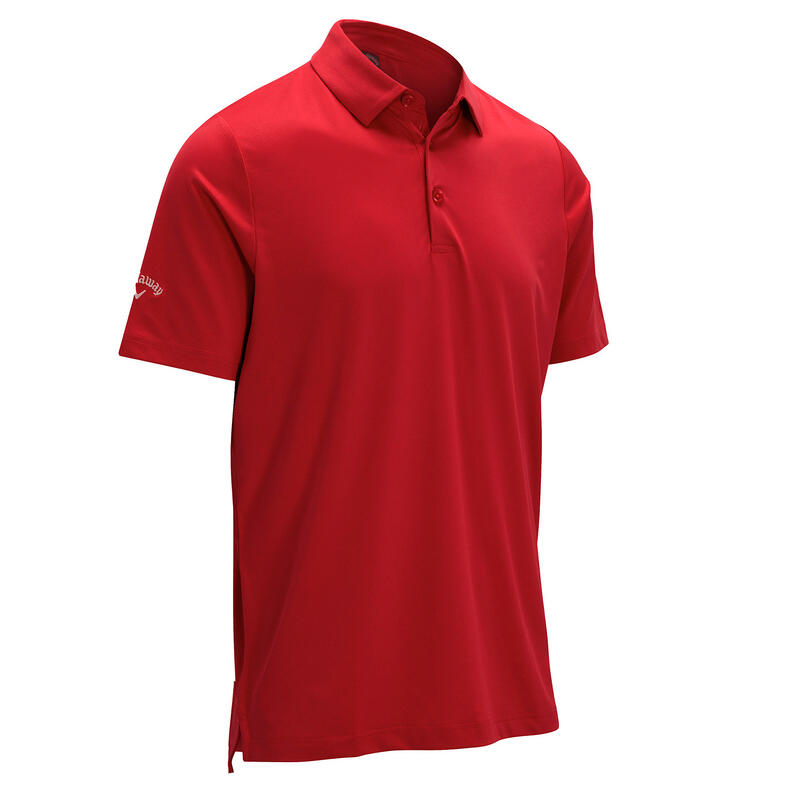 Mens Swing Tech Solid Colour Polo Shirt (True Red)