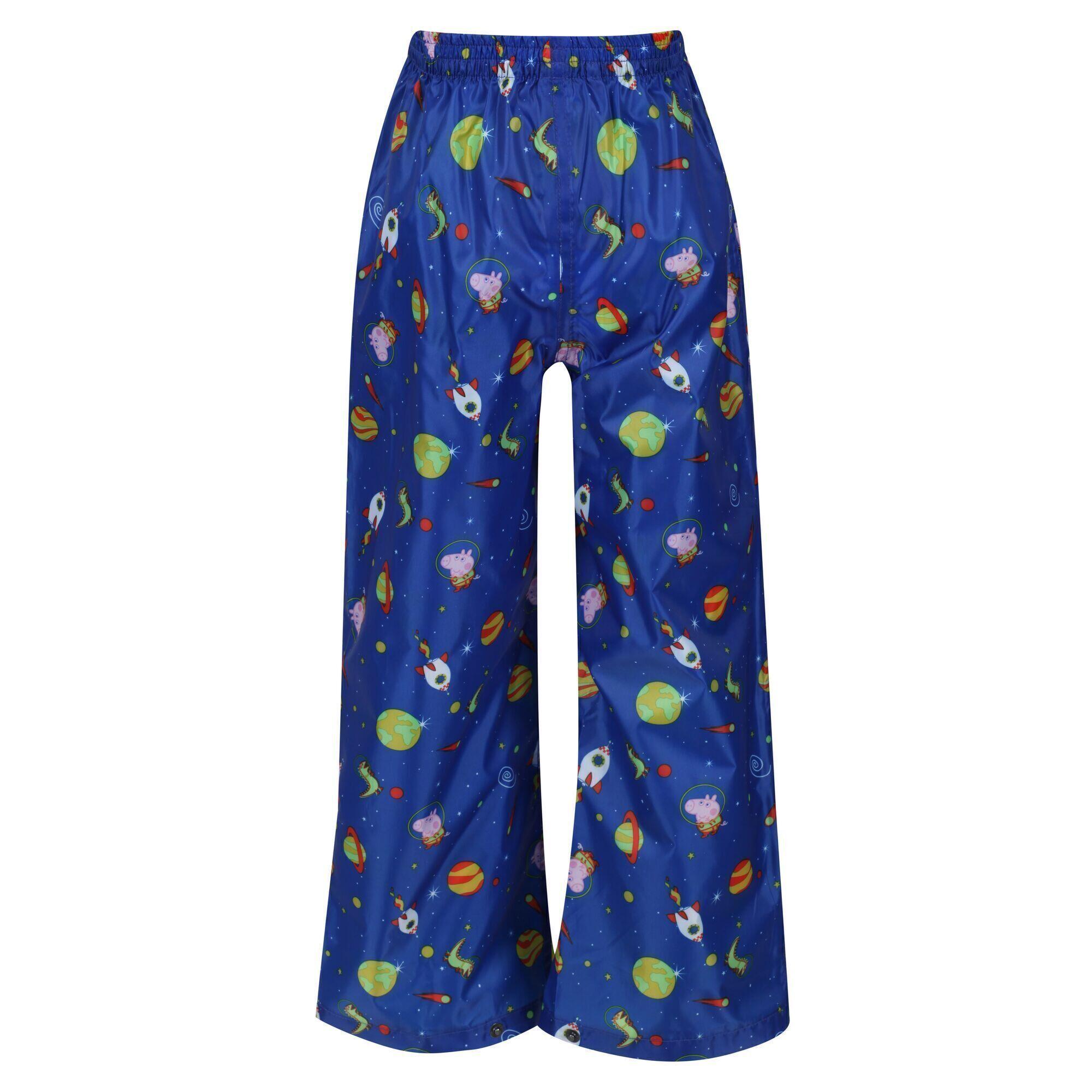 Regatta - Pantalon De Pluie Cosmic Enfant (bleu Mer) - Pantalons - Bleu|noir - 6 Mois - Decathlon