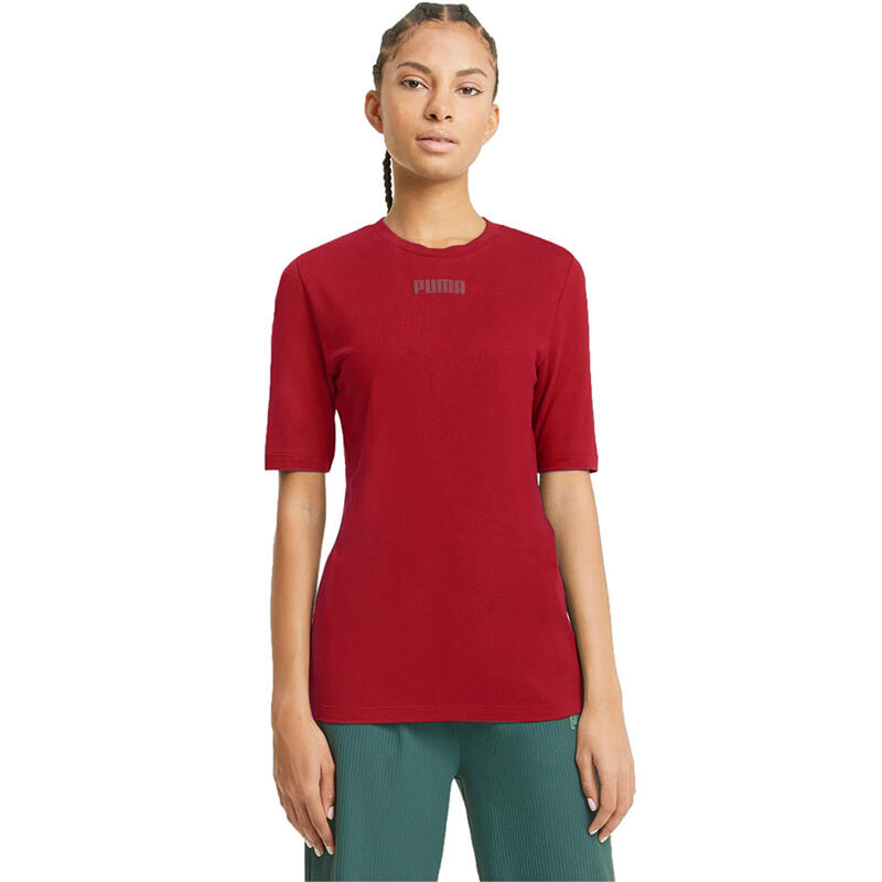 Koszulka damska Puma Modern Basics Tee czerwona