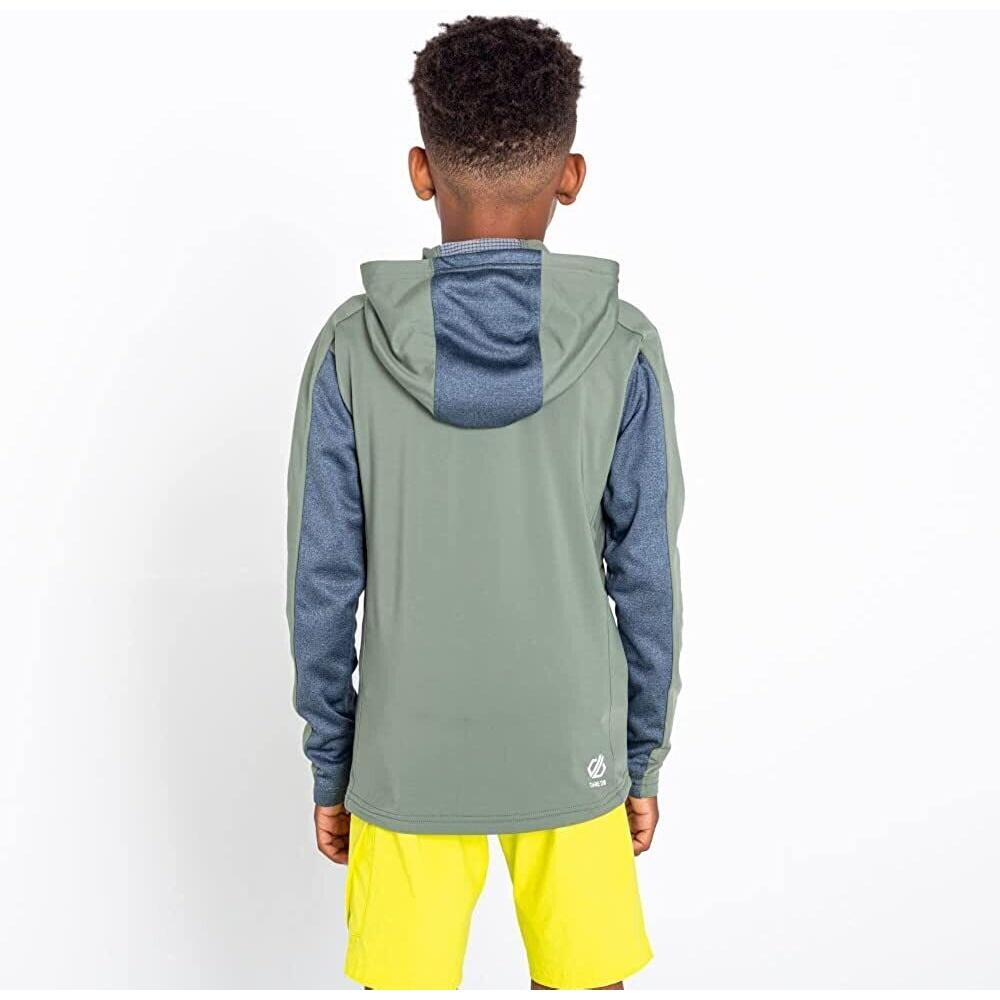 Childrens/Kids Hastily Core Stretch Recycled Midlayer (Agave Green/Orion Grey) 3/5