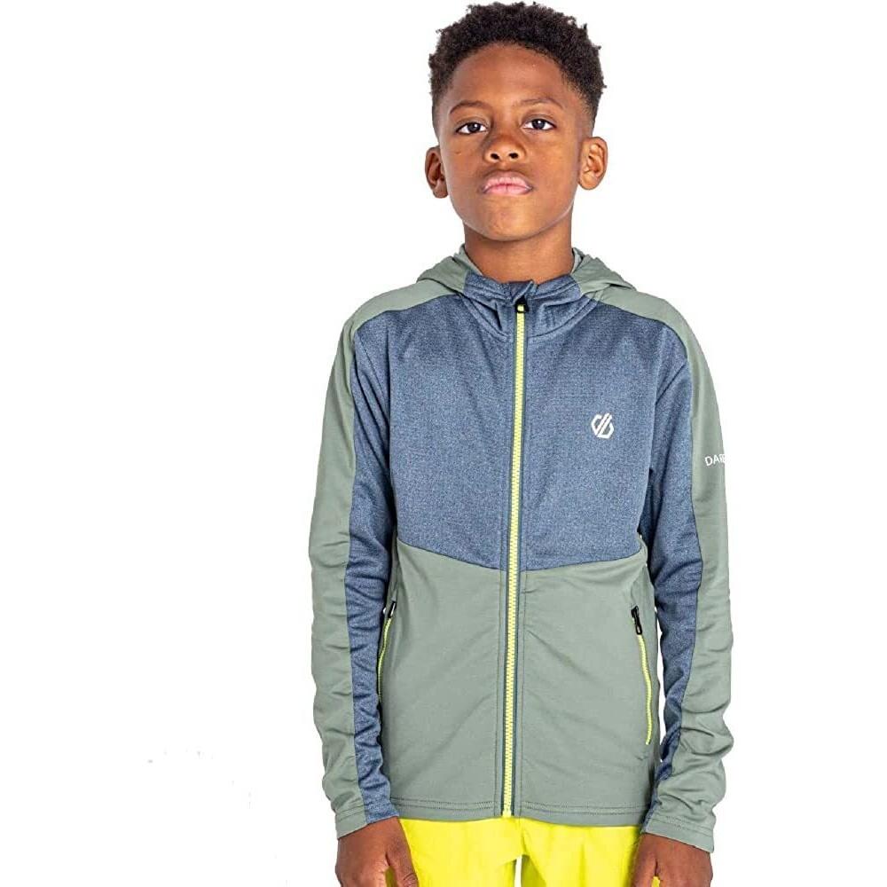 Childrens/Kids Hastily Core Stretch Recycled Midlayer (Agave Green/Orion Grey) 4/5