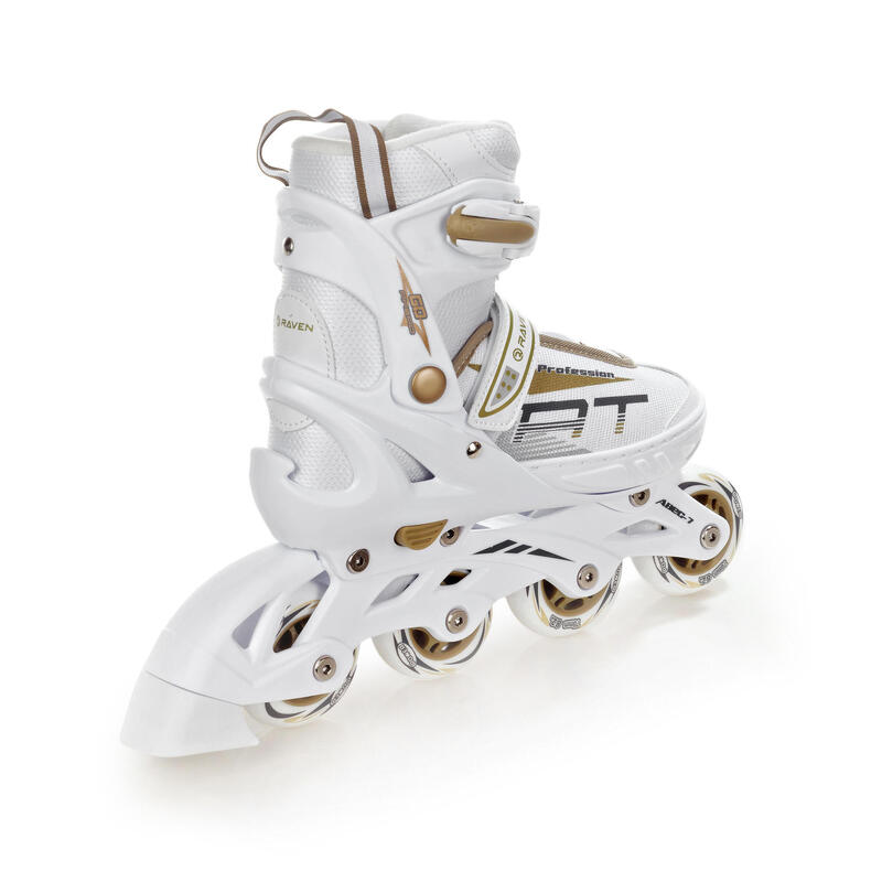 Patines Ajustables 2en1 Profession Blanco/Oro