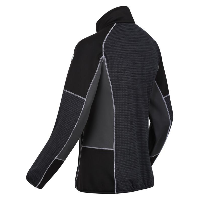 Chaqueta Softshell Yare V para Mujer Negro, Gris Seal