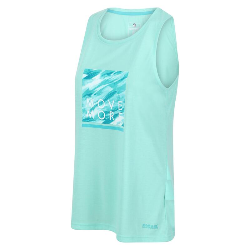 Dames Freedale Wave Tank Top (Oceaangolf)