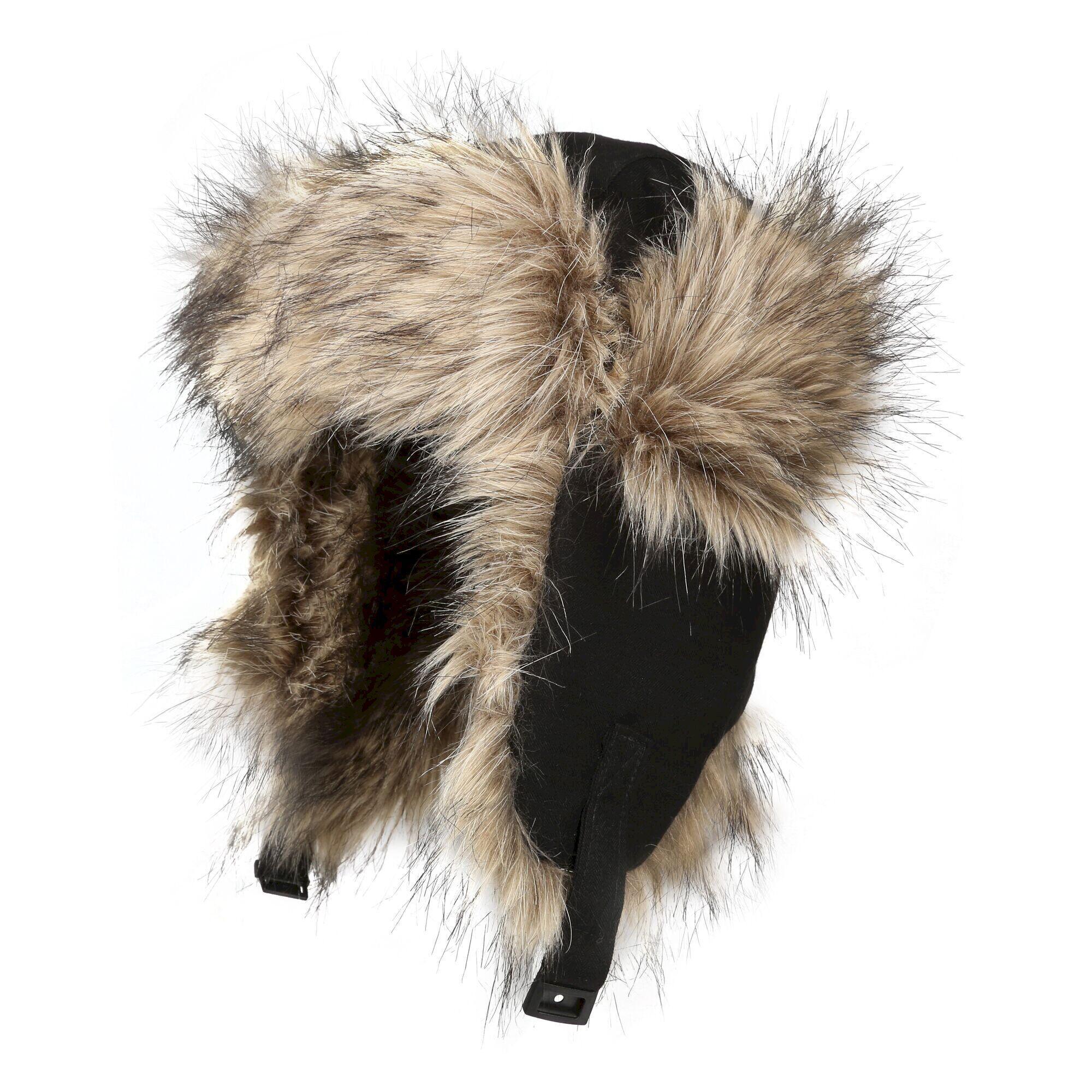 REGATTA Mens Faux Fur Trapper Hat (Black)