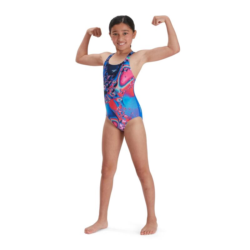 Costum inot fete Speedo Digital Placement multicolor