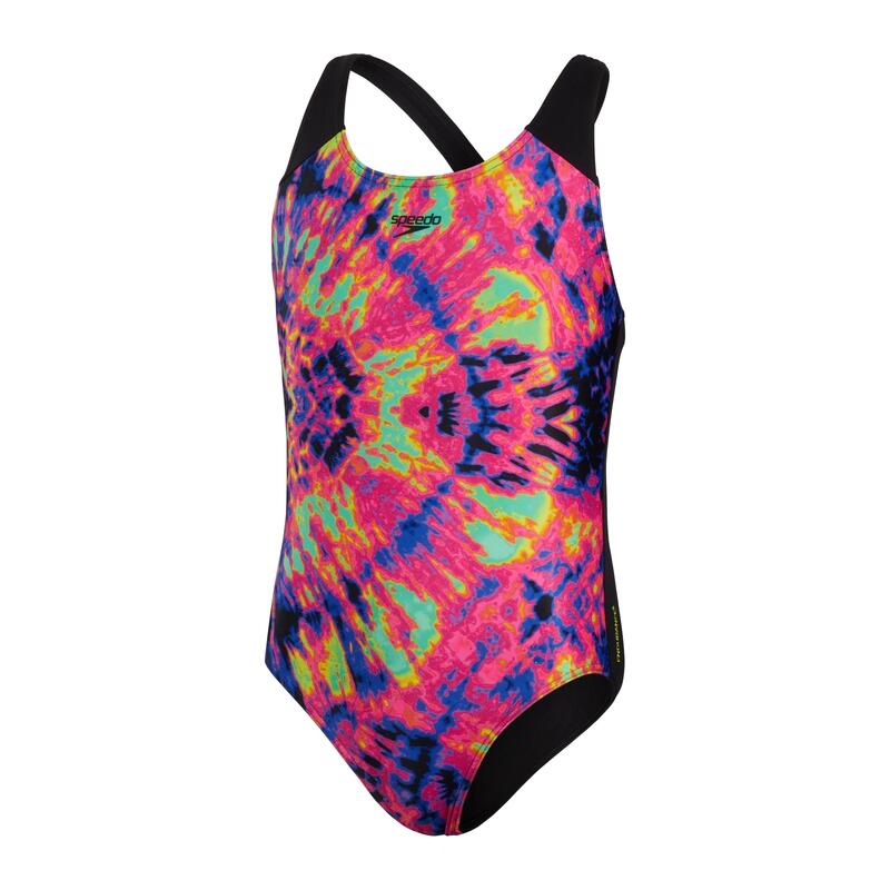 Costum inot fete Speedo Digital Placement negru/roz