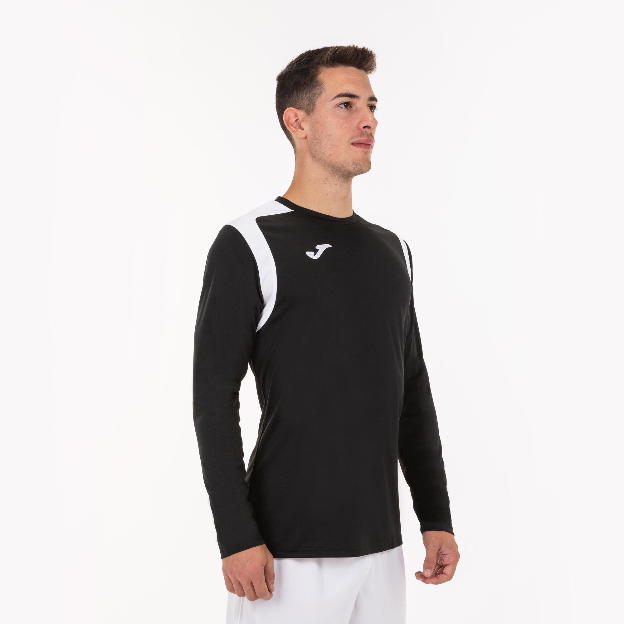 Joma Champion V Voetbalshirt Lange Mouw Kinderen - Zwart/Wit 5/5