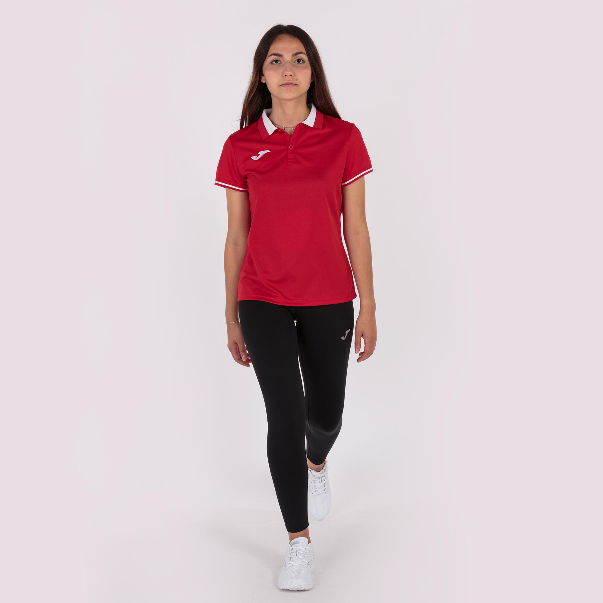 Polo Manches Courtes Football Femme Joma Championship VI Rouge 5/5