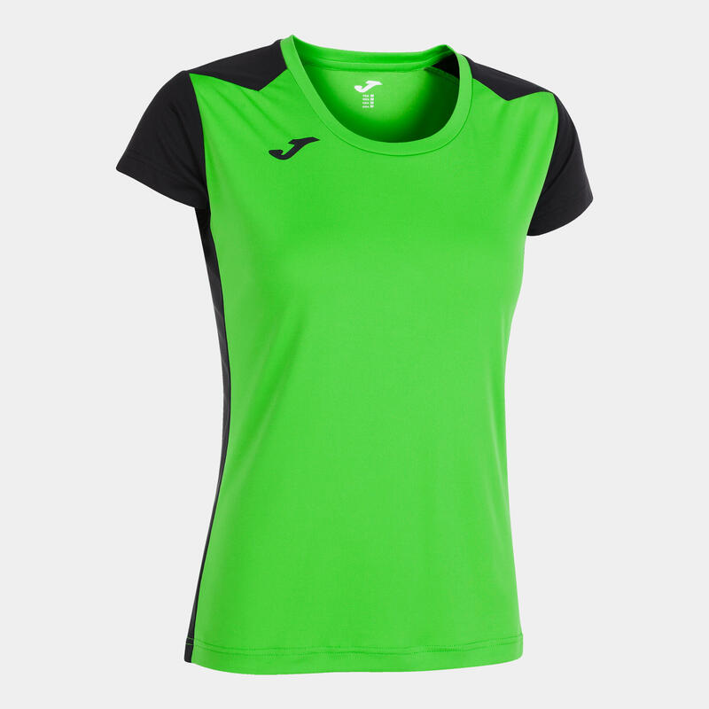 Maillot manches courtes Fille Joma Record ii vert fluo noir