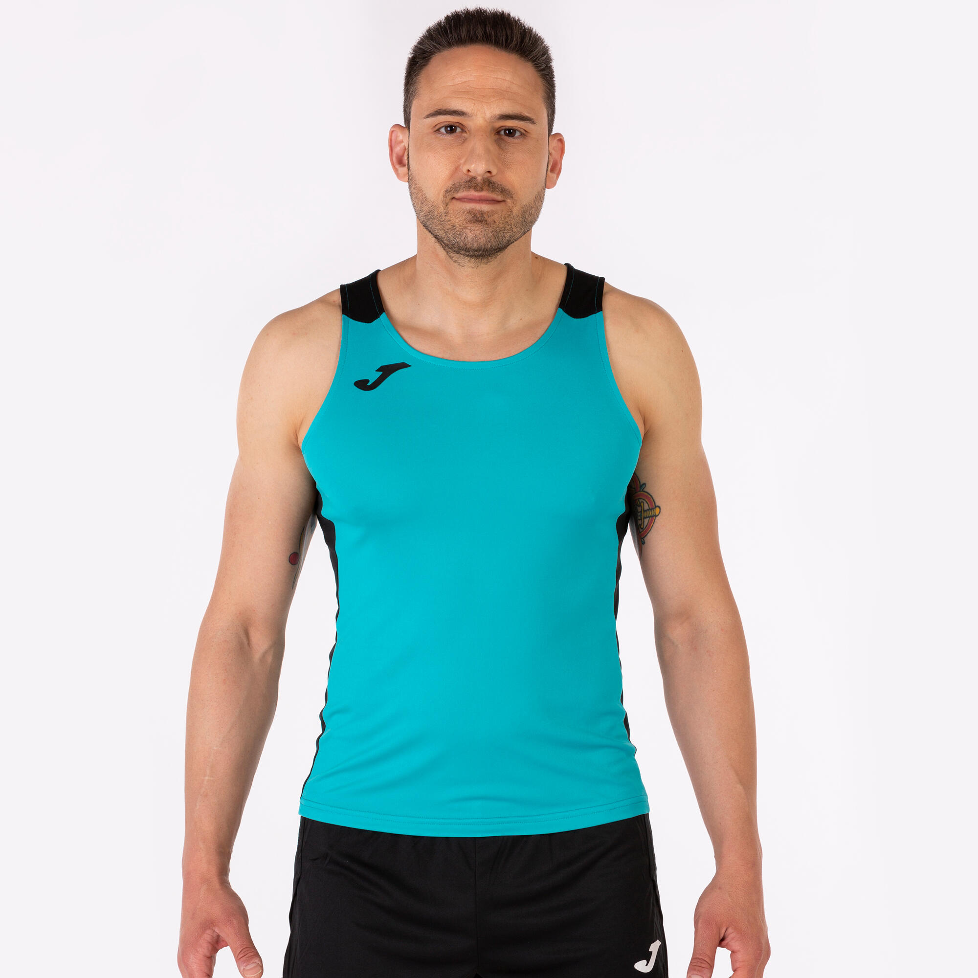 Camiseta Tirantes Running Hombre Joma Record II Turquesa 2/7