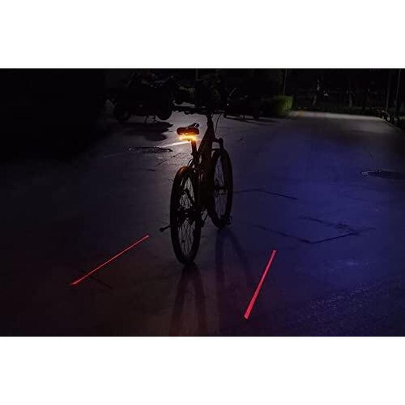Luz traseira de bicicleta LED com controlo remoto e indicadores CUTE EYE