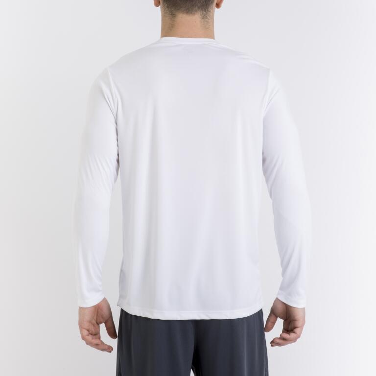 T-Shirt Manga Comprida Futebol Homem Joma Combi Branco 3/7