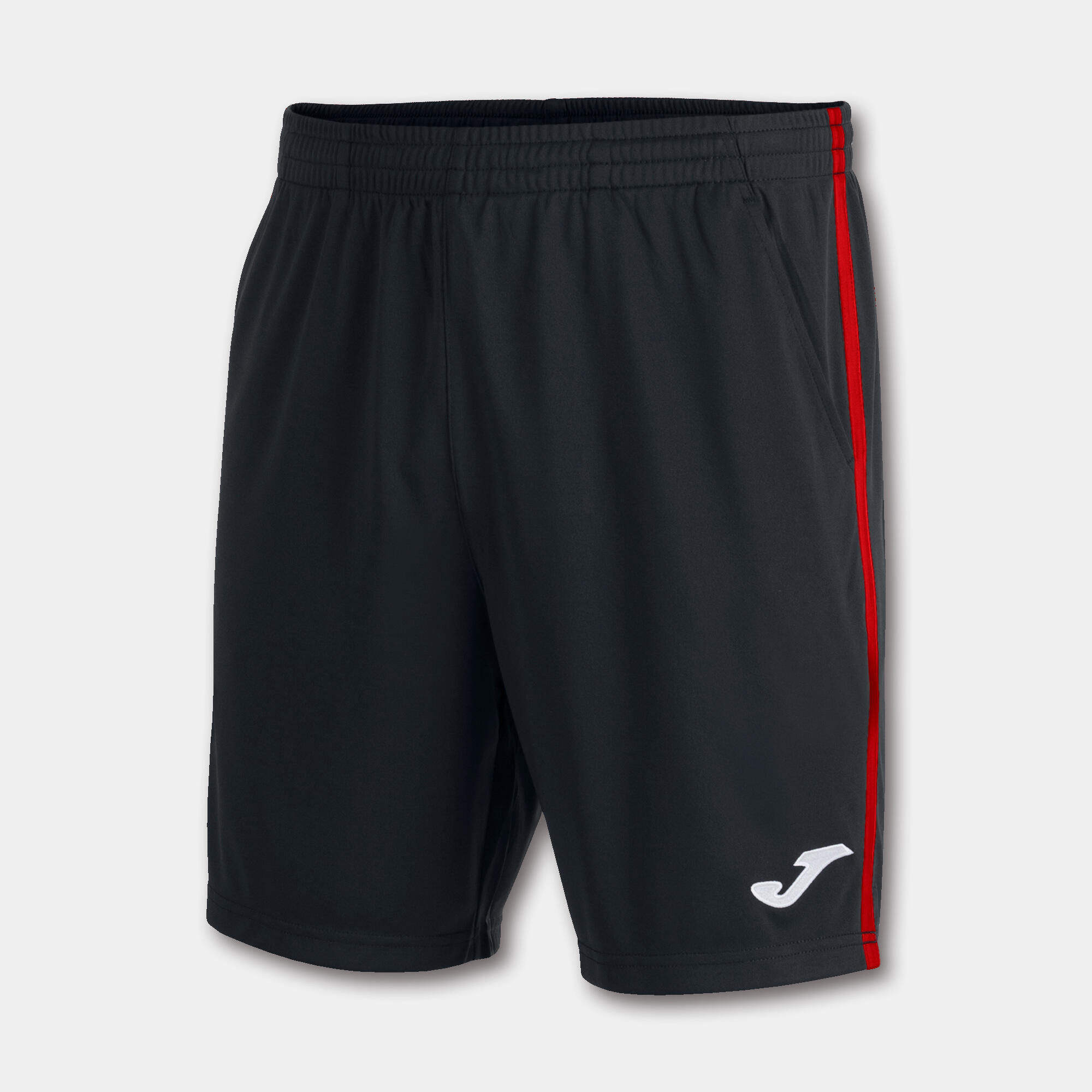 Joma - Bermuda Padel Homme Joma Open Iii Noir - Short - Noir|rouge - 54 2xl/3xl - Decathlon
