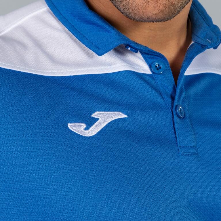 Polo Manches Courtes Football Homme Joma Hobby II Bleu Roi 4/5