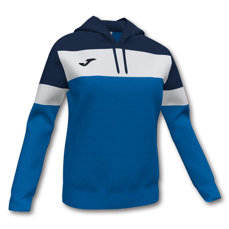 Sweat à capuche Femme Joma Crew iv bleu roi bleu marine blanc