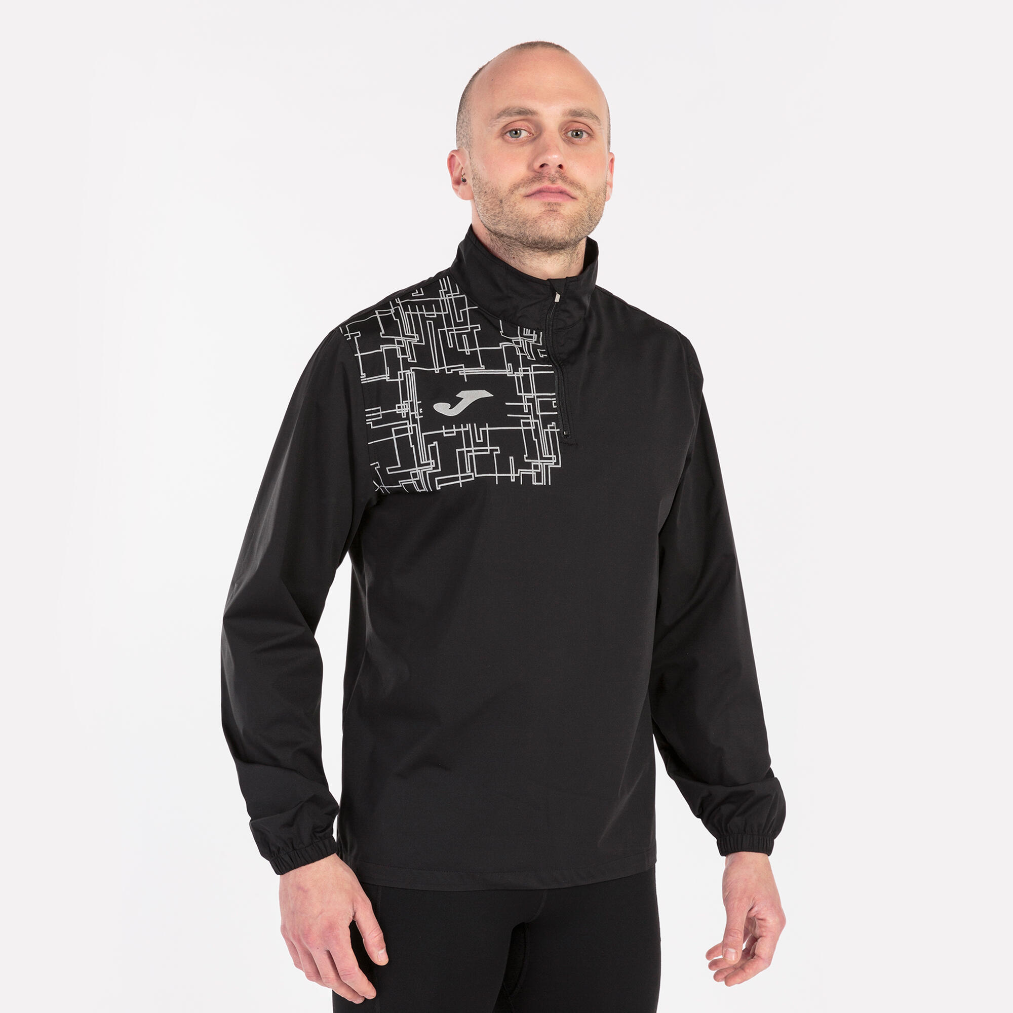 Sweat-Shirt Running Homme Joma Elite VIII Noir 2/6