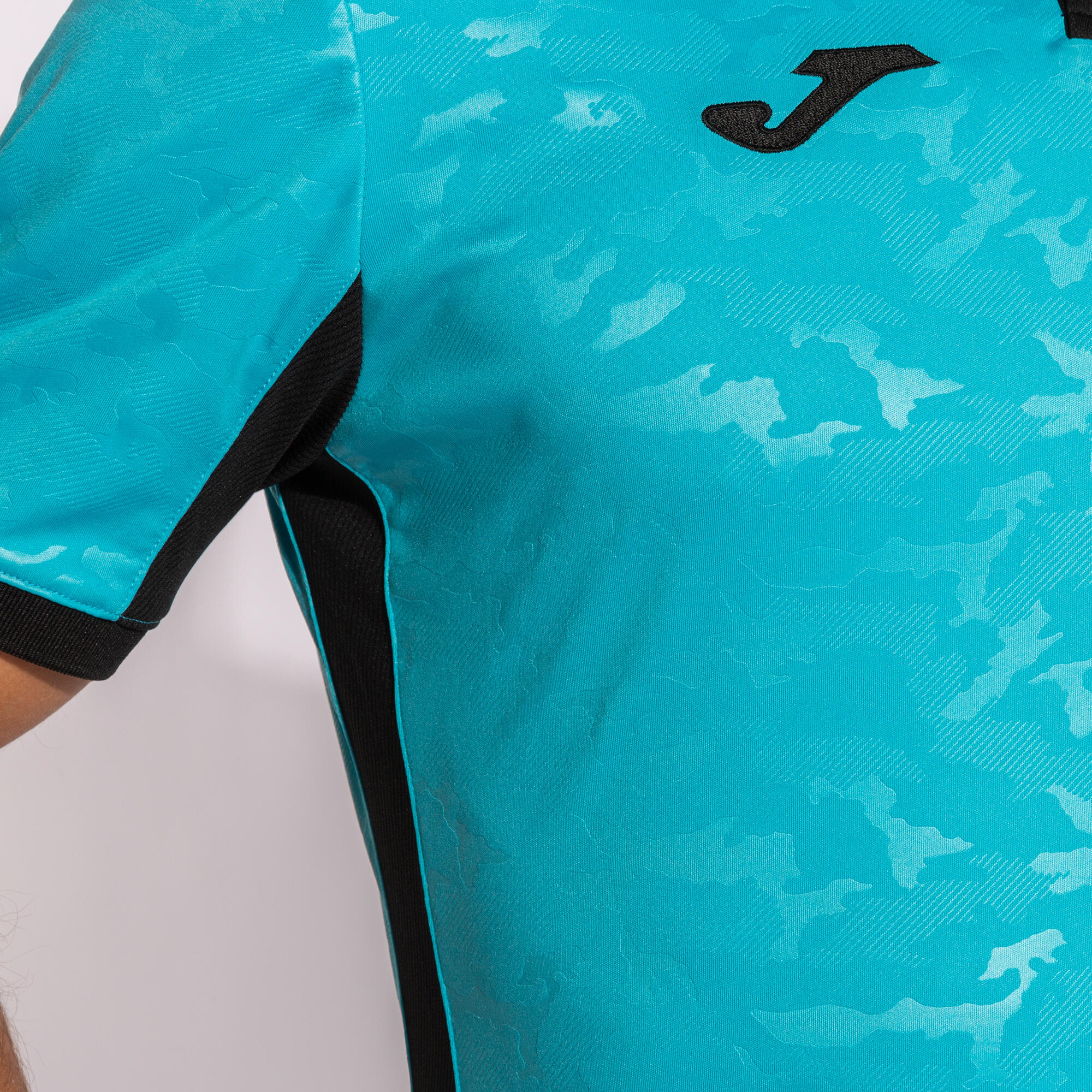 Maillot Manches Courtes Football Homme Joma Toletum II Turquoise Fluo 5/5