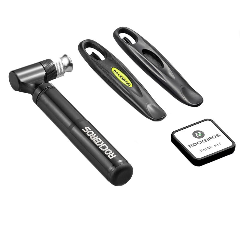 Zestaw naprawczy rowerowy w etui Rockbros 11el pompka łatki
