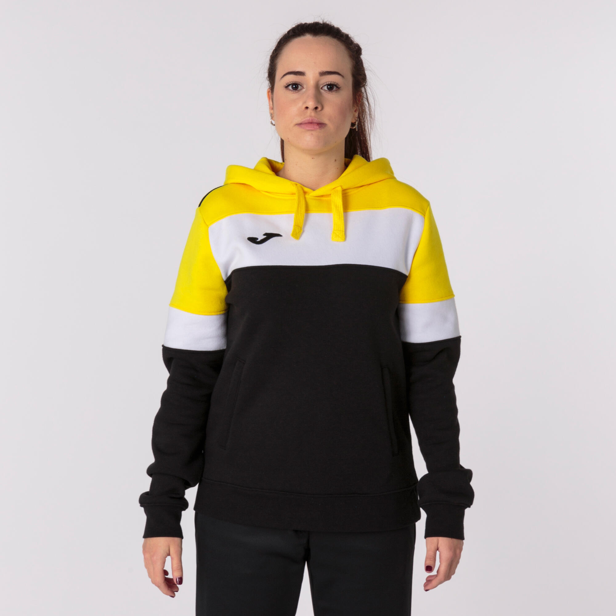 Camisola Com Capuz Futebol Mulher Joma Crew IV Preto 2/5