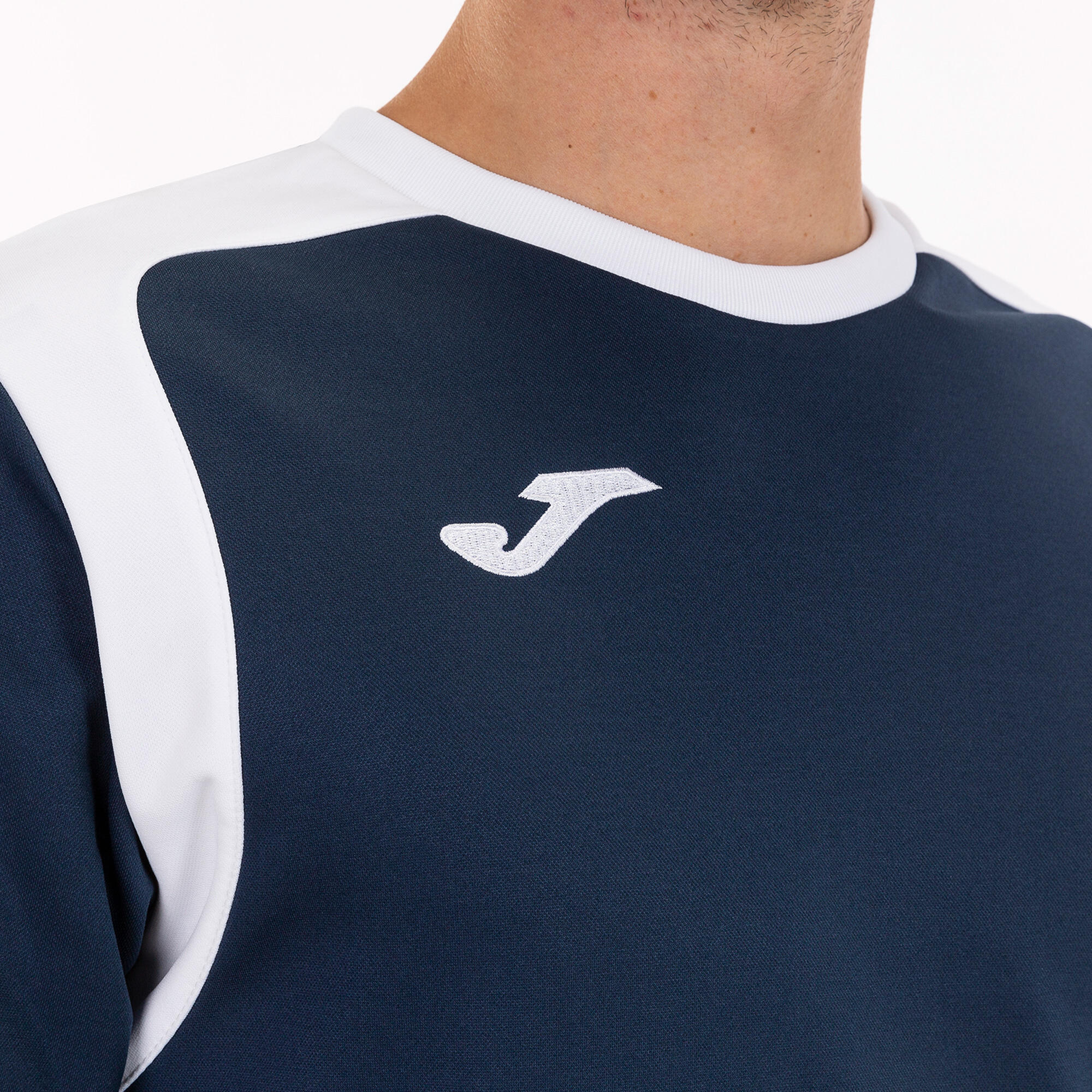 Felpa con cappuccio Joma Championship V Marino-Blanco 3/4