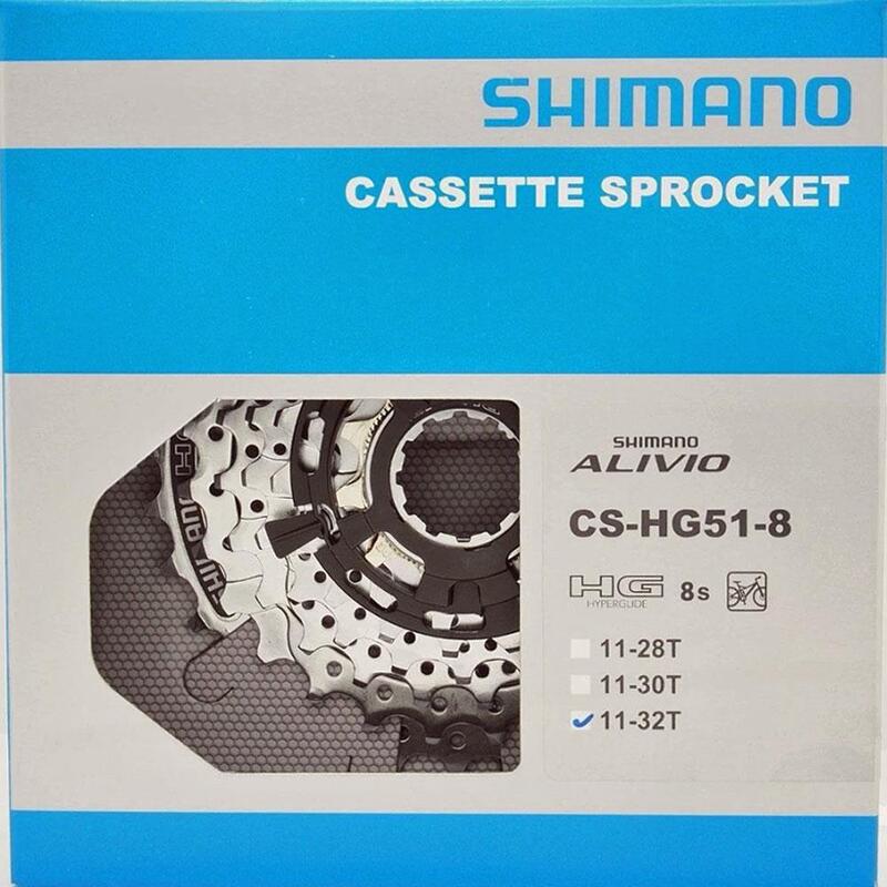 Kassette Shimano 8V 11/32 HG-51 Relief.