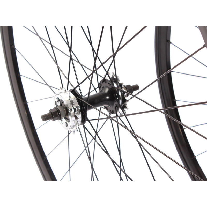 FIXIE WHEELSET 28" NEGRU KHEBIKES