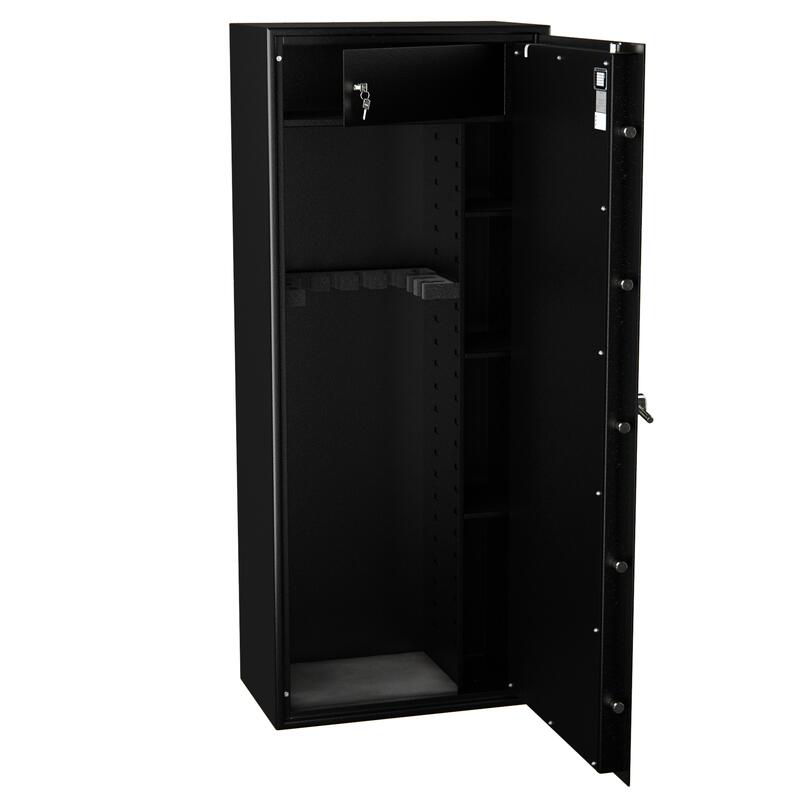 ARMOIRE FORTE POUR 10 ARMES SERRURE A CLE A2P