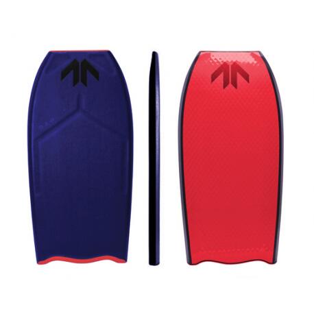 Tabla Bodyboard MR Crooked Gullwing Azul Oscuro/Rojo 42